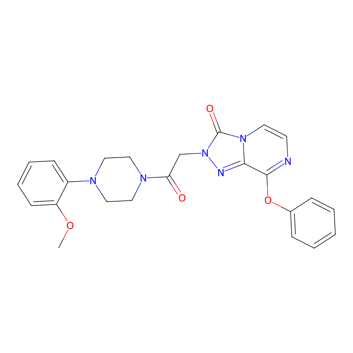 2-{2-[4-(2-methoxyphenyl)piperazin-1-yl]-2-oxoethyl}-8-phenoxy-2H,3H-[1,2,4]triazolo[4,3-a]pyrazin-3-one molecular structure, CAS 1116060-88-8