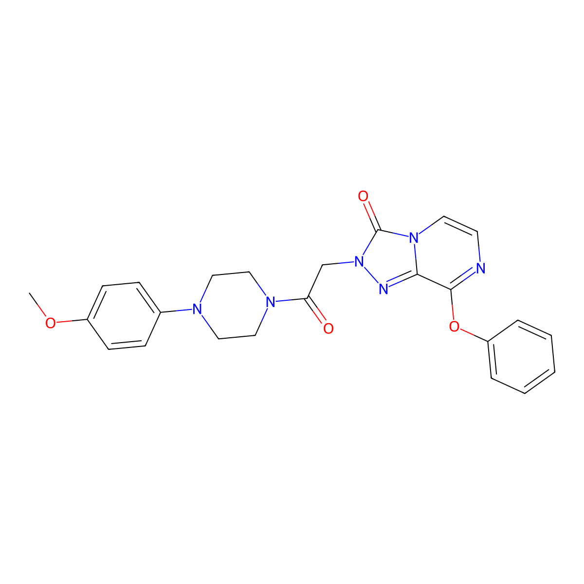 2-{2-[4-(4-methoxyphenyl)piperazin-1-yl]-2-oxoethyl}-8-phenoxy-2H,3H-[1,2,4]triazolo[4,3-a]pyrazin-3-one molecular structure, CAS 1116060-89-9