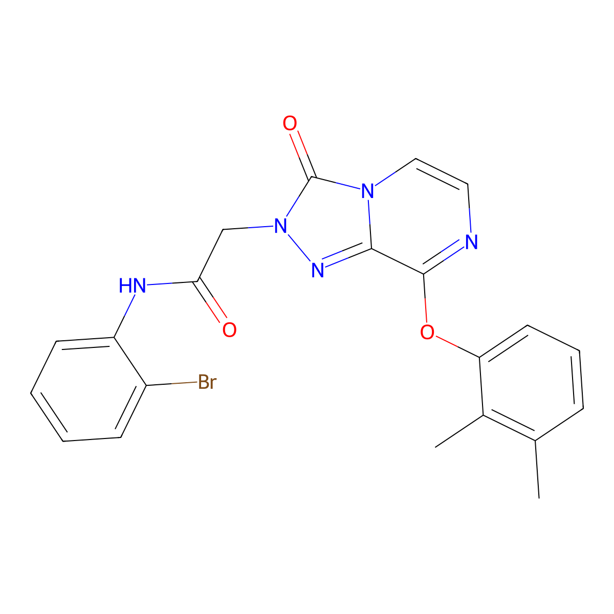 N-(2-bromophenyl)-2-[8-(2,3-dimethylphenoxy)-3-oxo-2H,3H-[1,2,4]triazolo[4,3-a]pyrazin-2-yl]acetamide molecular structure, CAS 1116060-94-6
