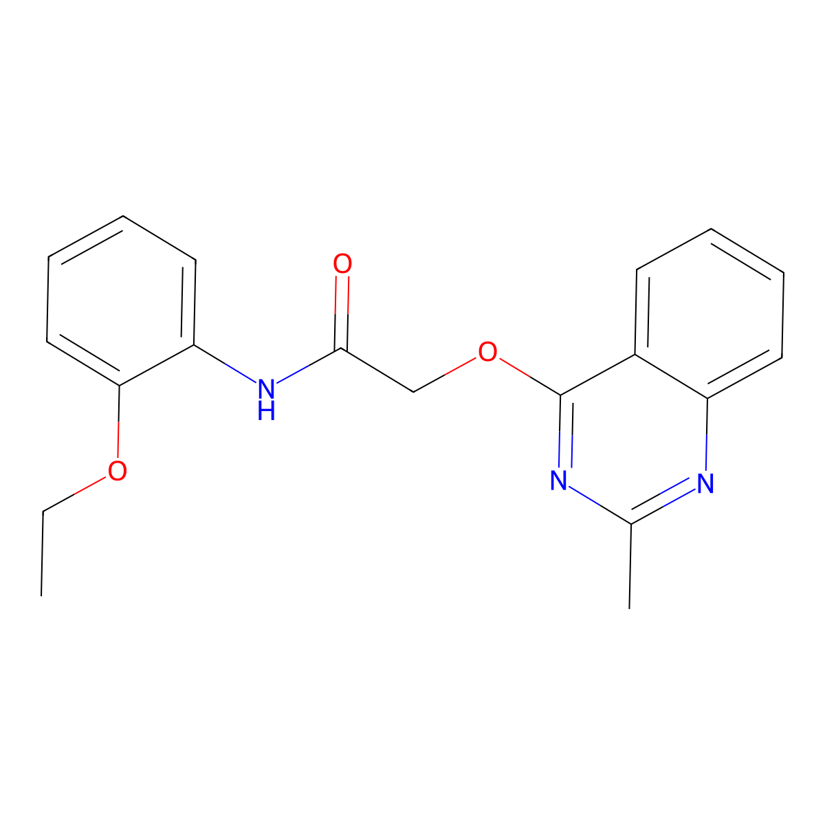 N-(2-ethoxyphenyl)-2-[(2-methylquinazolin-4-yl)oxy]acetamide molecular structure, CAS 1116082-30-4