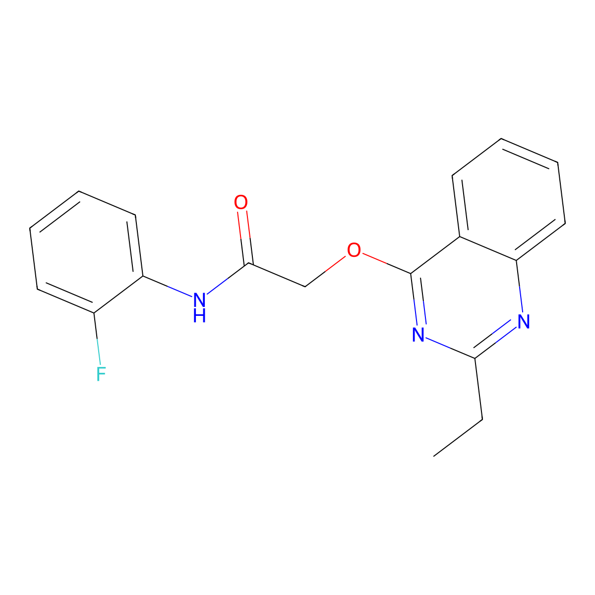 2-[(2-ethylquinazolin-4-yl)oxy]-N-(2-fluorophenyl)acetamide molecular structure, CAS 1116082-39-3
