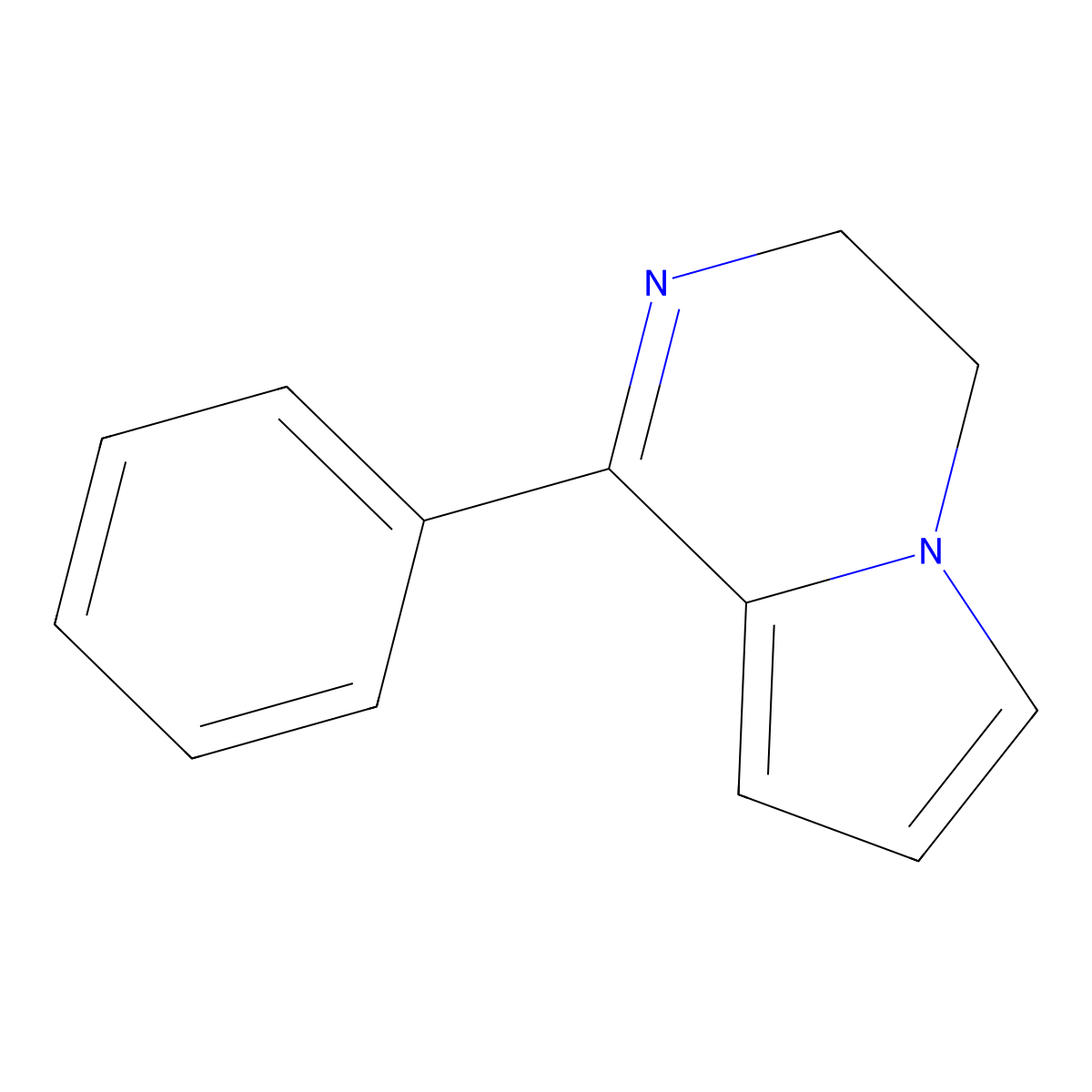 1-Phenyl-3,4-dihydropyrrolo[1,2-a]pyrazine molecular structure, CAS 111609-55-3