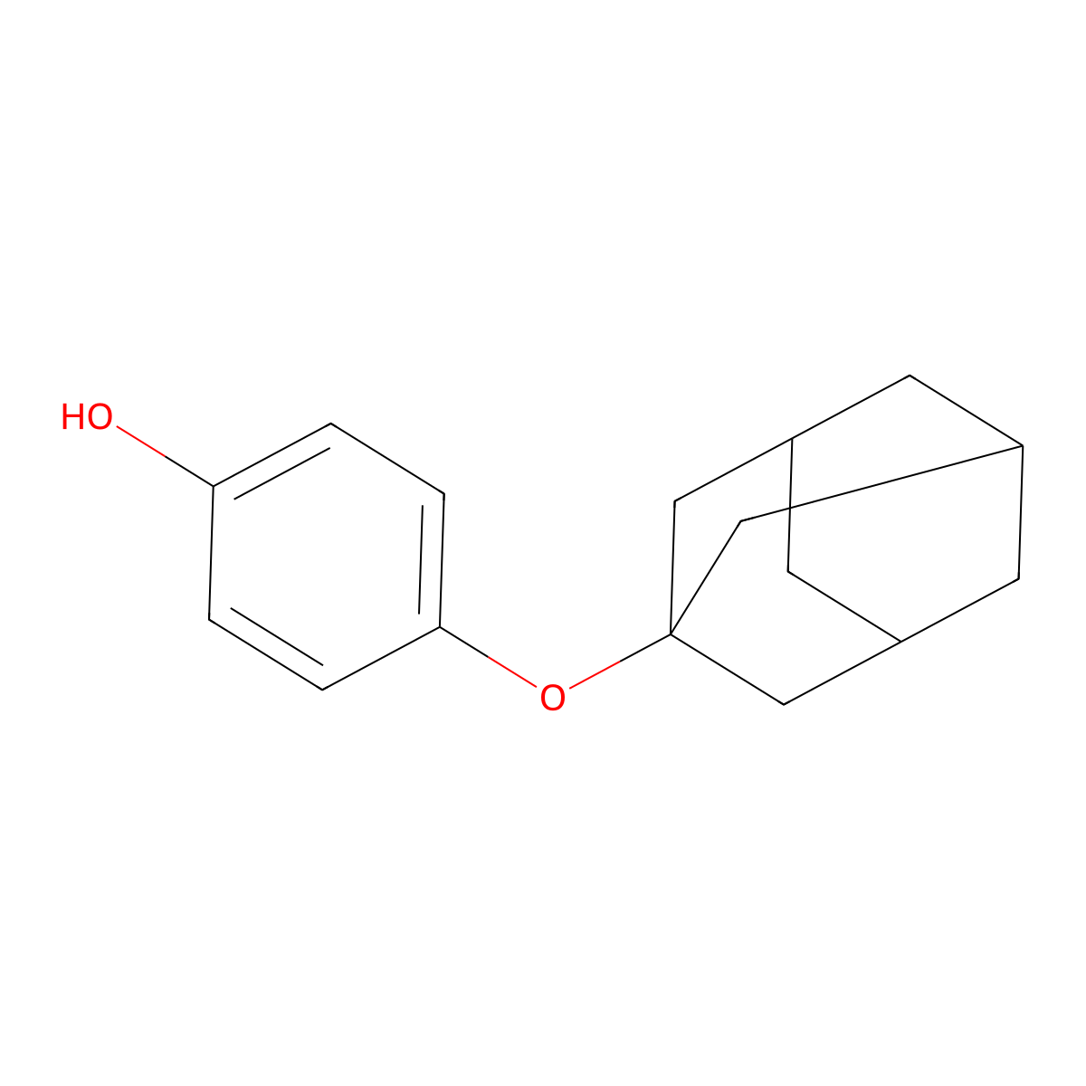 4-(1-Adamantyloxy)phenol molecular structure, CAS 1116090-59-5
