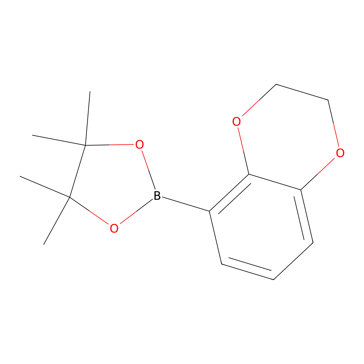 2-(2,3-Dihydro-1,4-benzodioxin-5-yl)-4,4,5,5-tetramethyl-1,3,2-dioxaborolane molecular structure, CAS 1116104-19-8
