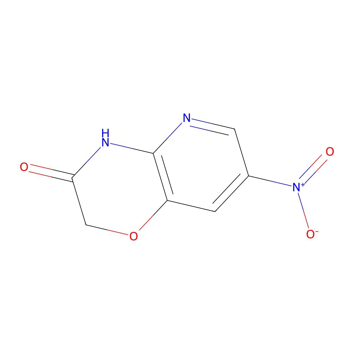 7-nitro-2H-pyrido[3,2-b][1,4]oxazin-3(4H)-one molecular structure, CAS 1116135-65-9