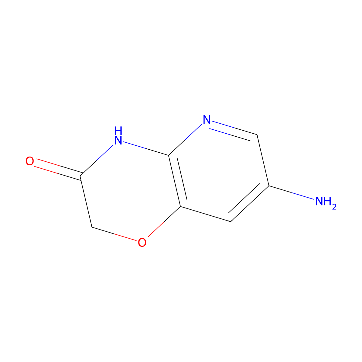 7-Amino-2H-pyrido[3,2-b][1,4]oxazin-3(4H)-one molecular structure, CAS 1116135-66-0