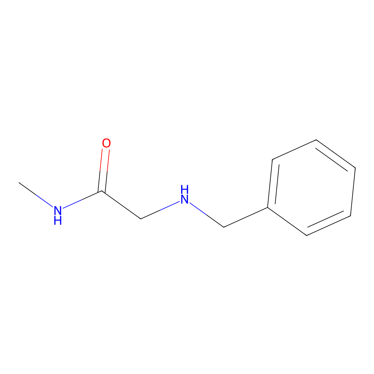 2-(benzylamino)-N-methylacetamide molecular structure, CAS 111621-17-1