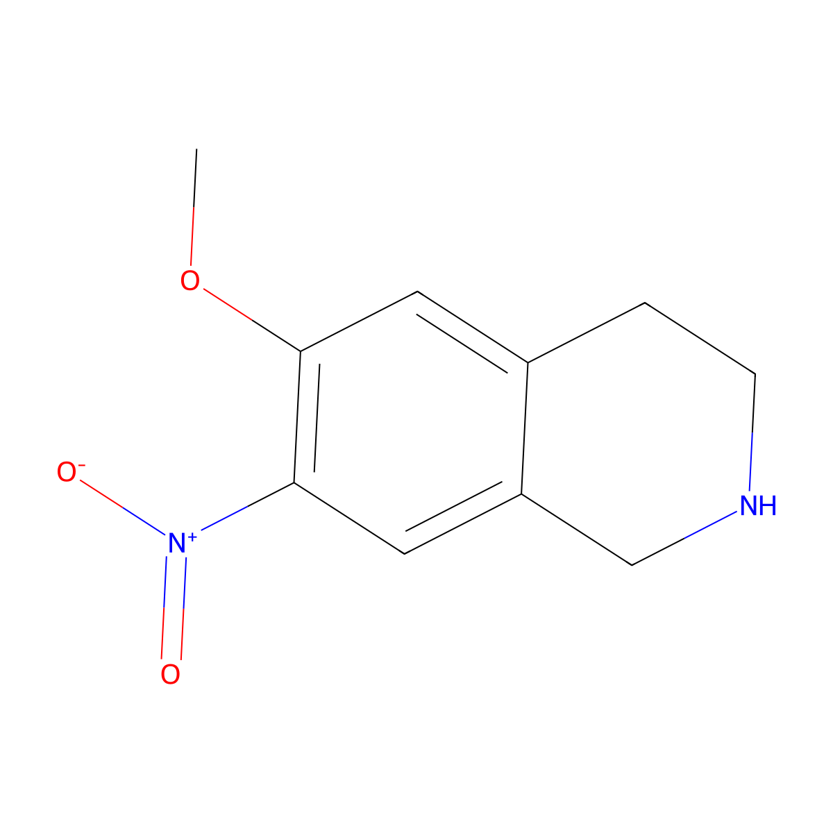 6-Methoxy-7-nitro-1,2,3,4-tetrahydroisoquinoline molecular structure, CAS 1116231-01-6