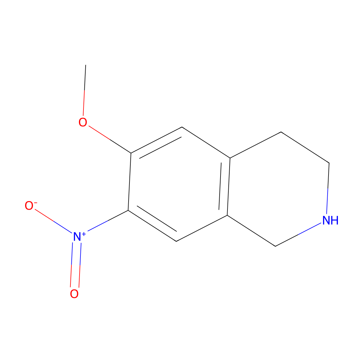 6-Methoxy-7-nitro-1,2,3,4-tetrahydroisoquinoline molecular structure, CAS 1116231-01-6