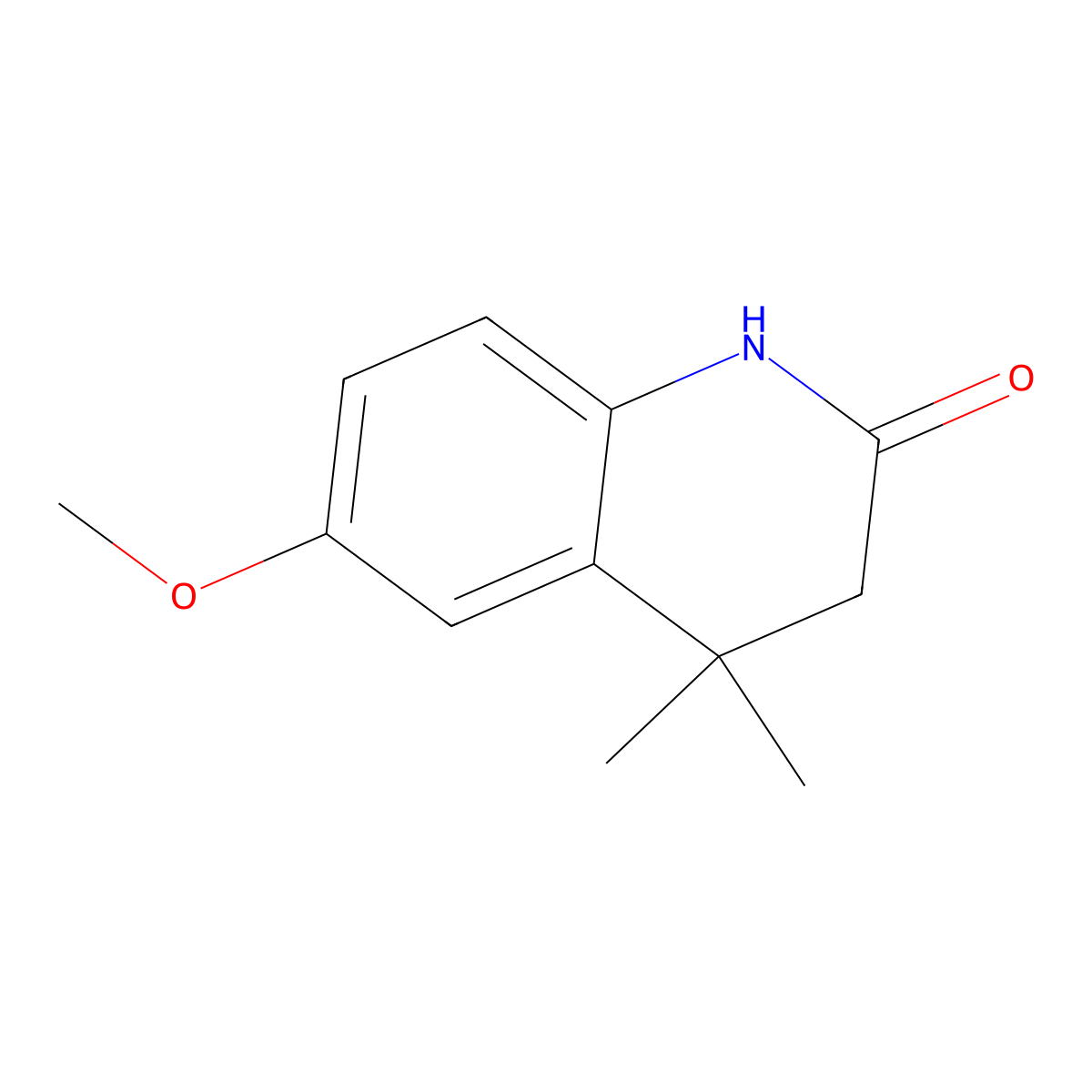 6-Methoxy-4,4-dimethyl-3,4-dihydro-1h-quinolin-2-one molecular structure, CAS 1116232-48-4