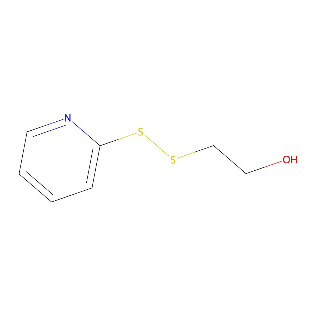2-(2-Pyridyldithio)ethanol molecular structure, CAS 111625-28-6
