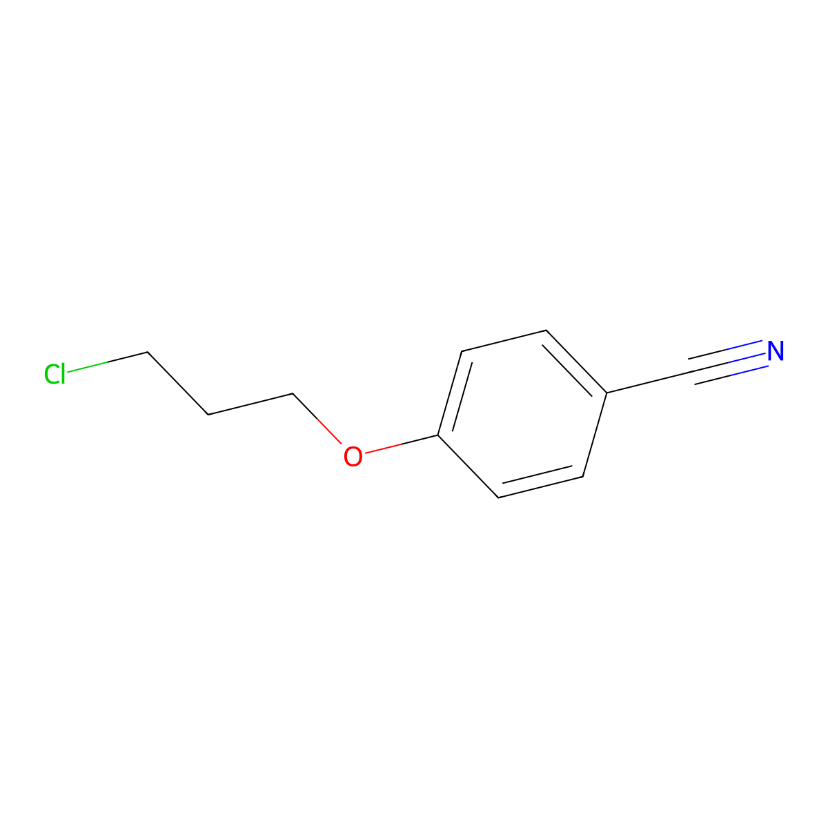 4-(3-Chloropropoxy)benzonitrile molecular structure, CAS 111627-46-4