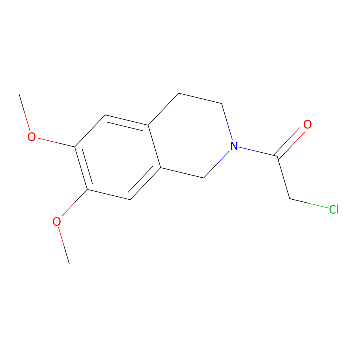 2-(Chloroacetyl)-6,7-dimethoxy-1,2,3,4-tetrahydroisoquinoline molecular structure, CAS 111631-72-2