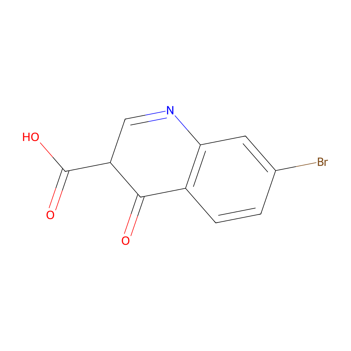 7-Bromo-3,4-dihydro-4-oxoquinoline-3-carboxylic acid molecular structure, CAS 1116339-54-8