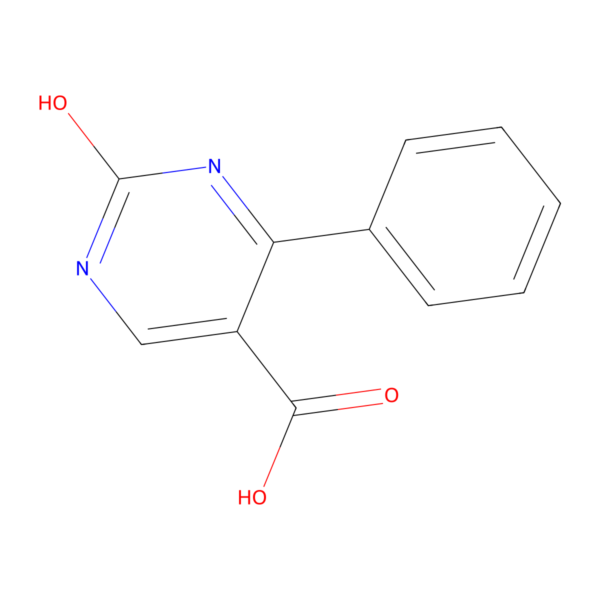 2-Oxo-6-phenyl-1,2-dihydropyrimidine-5-carboxylic acid molecular structure, CAS 1116339-68-4