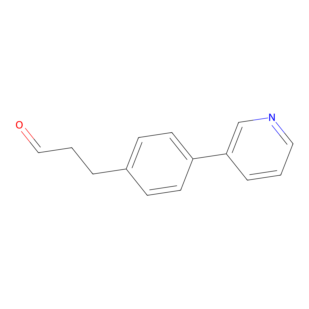 4-(3-Pyridinyl)-benzenepropanal molecular structure, CAS 1116382-61-6