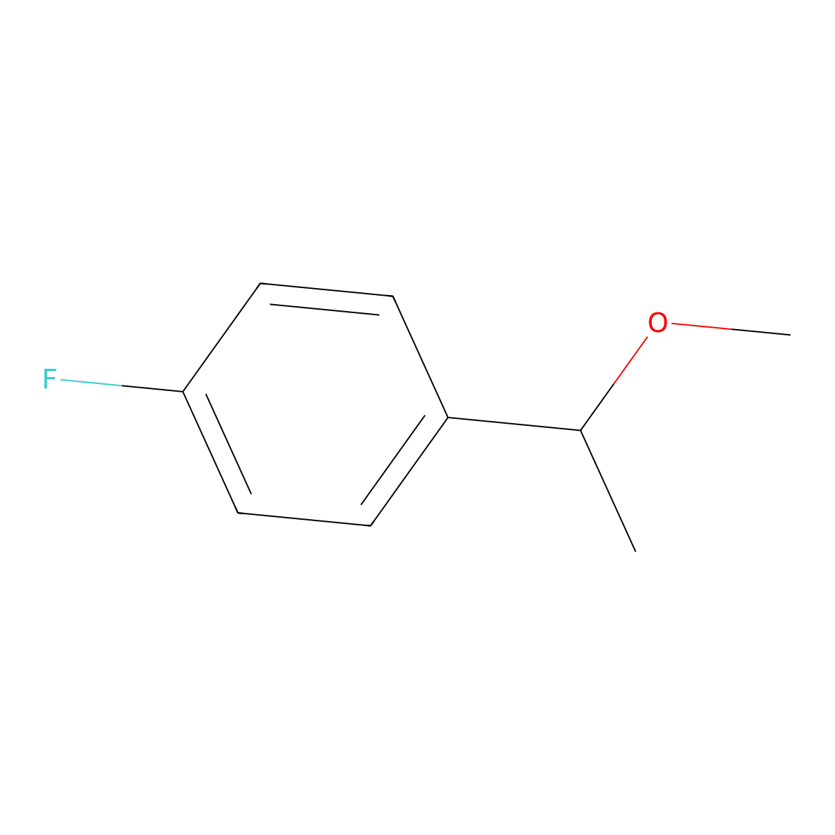1-Fluoro-4-(1-methoxyethyl)benzene molecular structure, CAS 111662-72-7