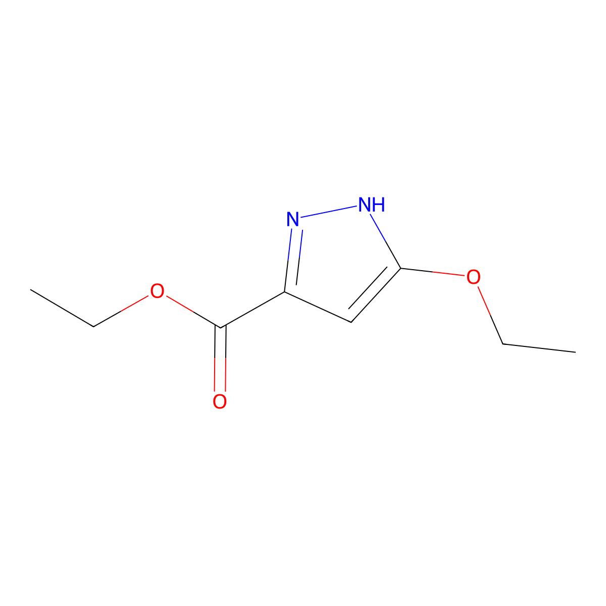 Ethyl 5-ethoxy-1H-pyrazole-3-carboxylate molecular structure, CAS 1116656-05-3