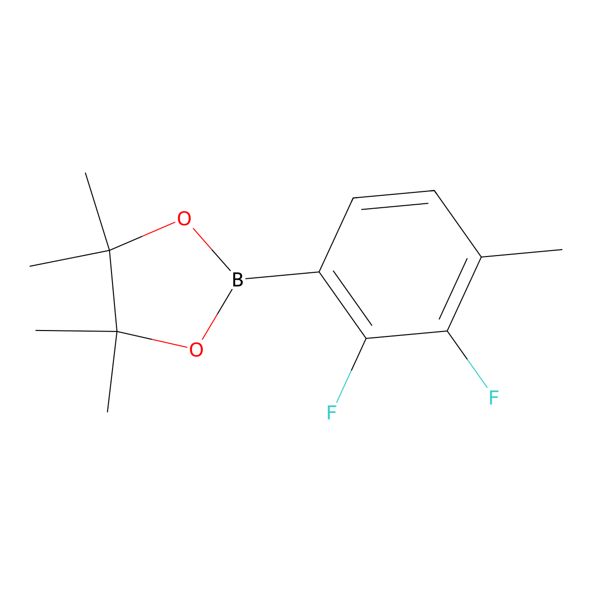 2-(2,3-Difluoro-4-methylphenyl)-4,4,5,5-tetramethyl-1,3,2-dioxaborolane molecular structure, CAS 1116681-99-2