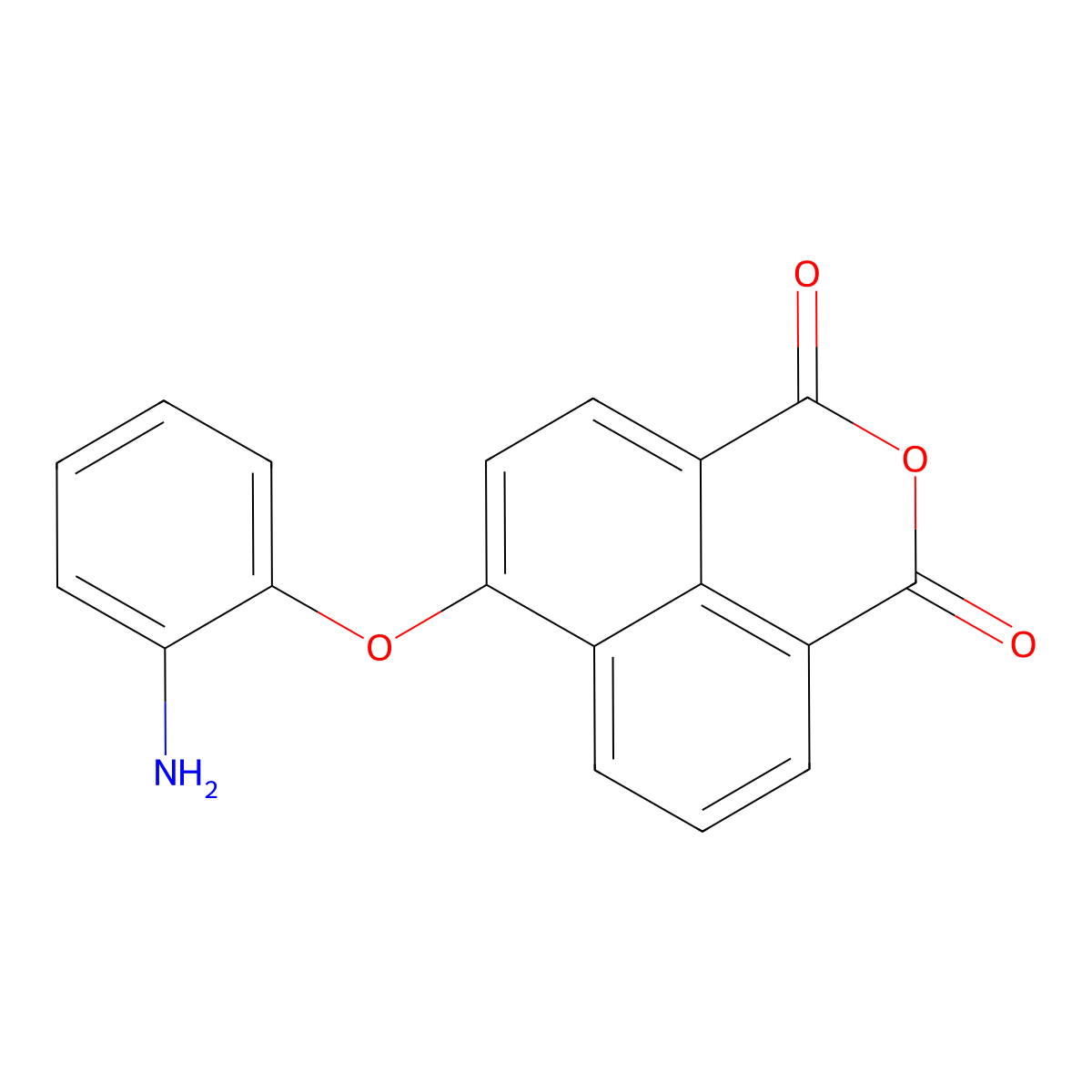 6-(2-Aminophenoxy)-1H,3H-naphtho[1,8-cd]pyran-1,3-dione molecular structure, CAS 111669-60-4