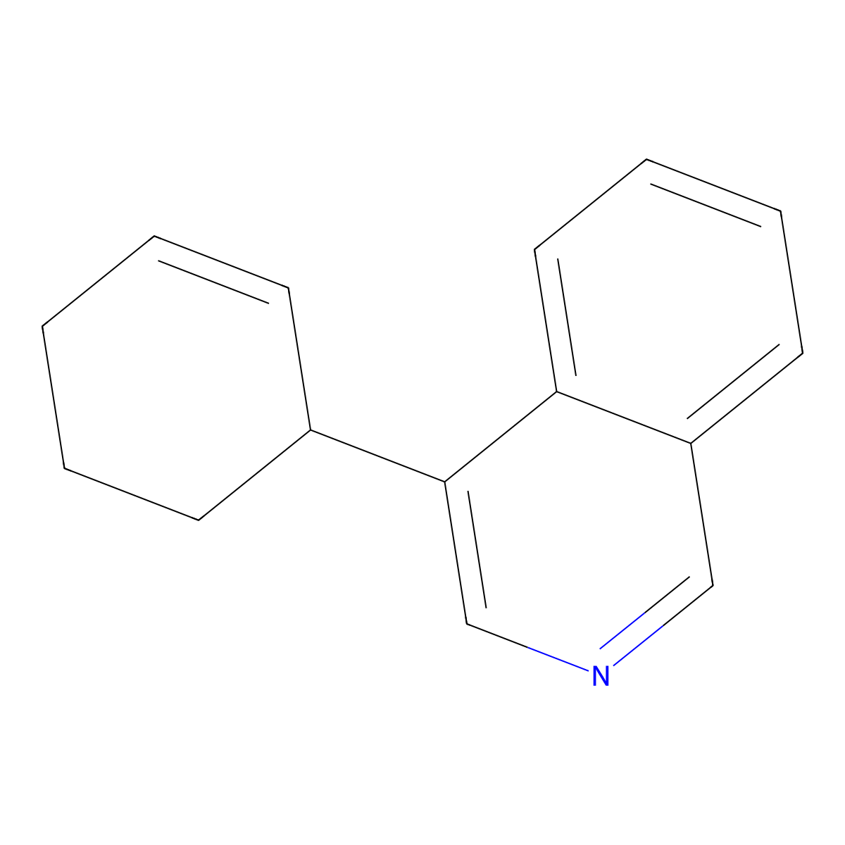 4-(2-Cyclohexenyl)isoquinoline molecular structure, CAS 111678-37-6