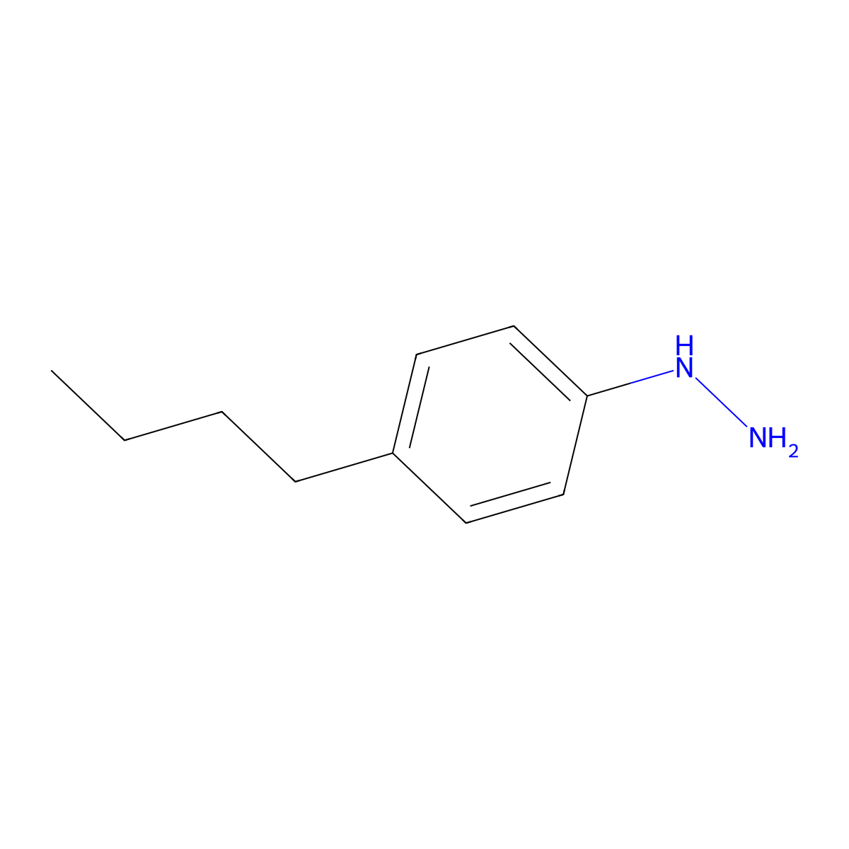 (4-Butylphenyl)hydrazine molecular structure, CAS 111679-54-0
