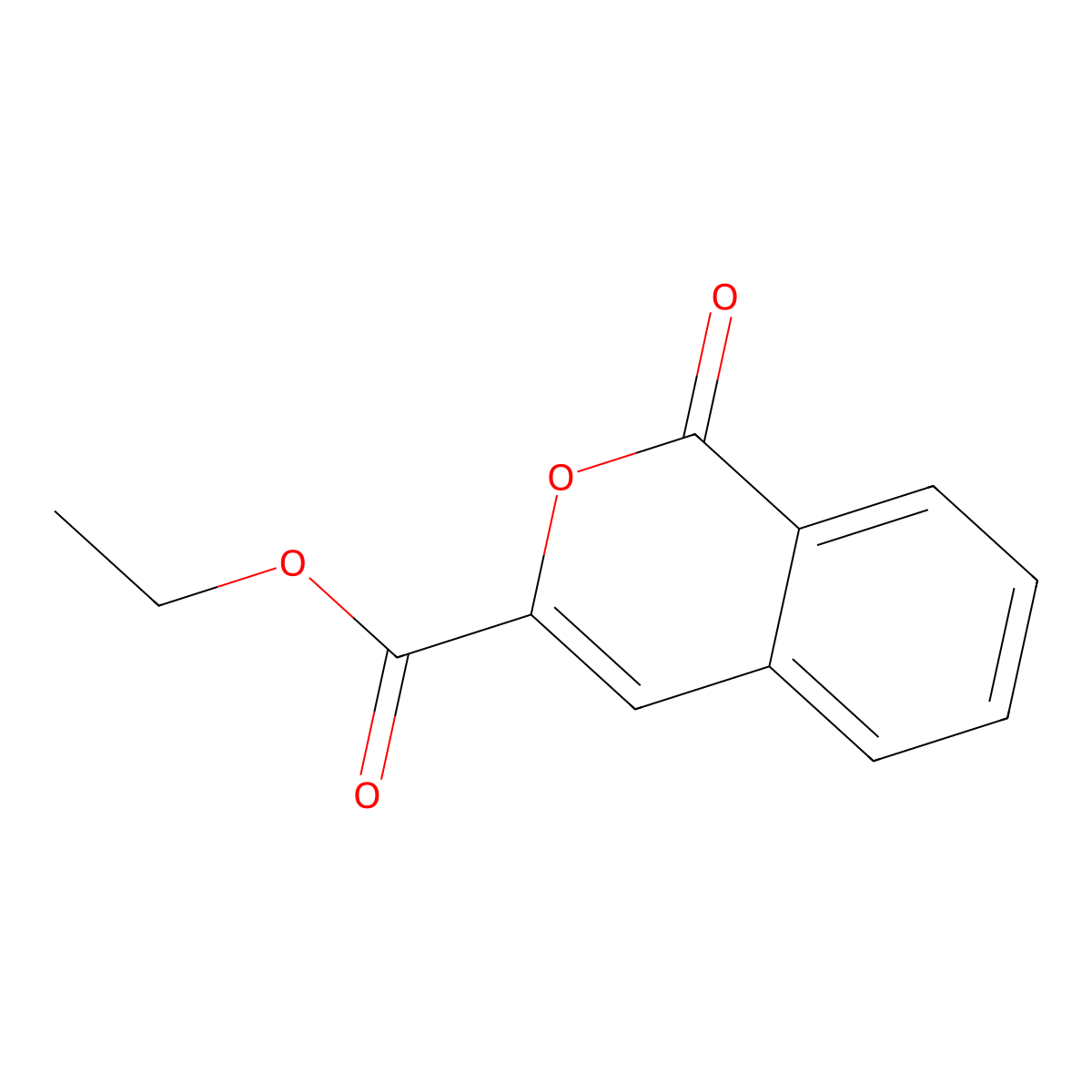 Ethyl 1-oxo-1H-2-benzopyran-3-carboxylate molecular structure, CAS 111686-63-6
