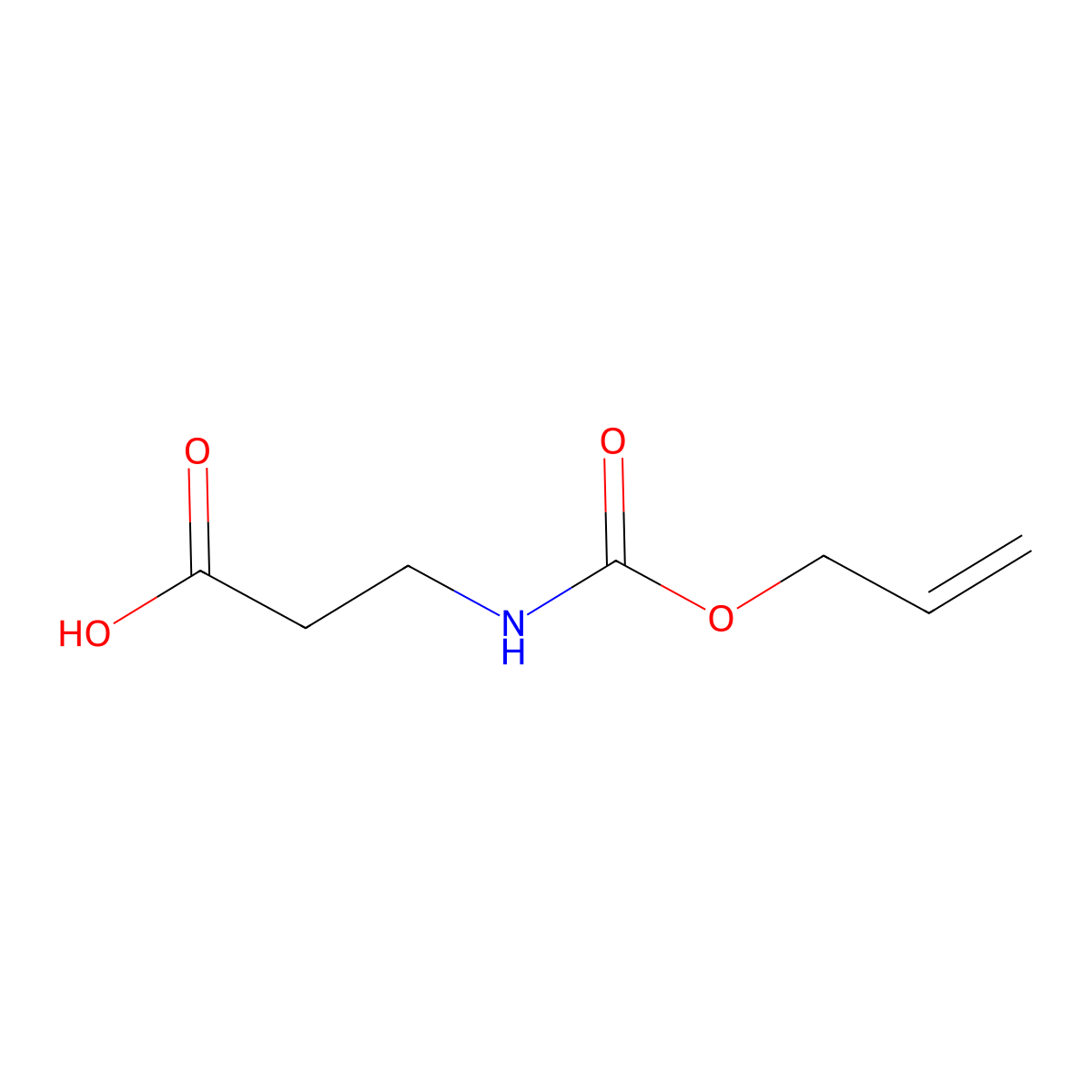 N-(allyloxycarbonyl)-3-aminopropionic acid molecular structure, CAS 111695-91-1