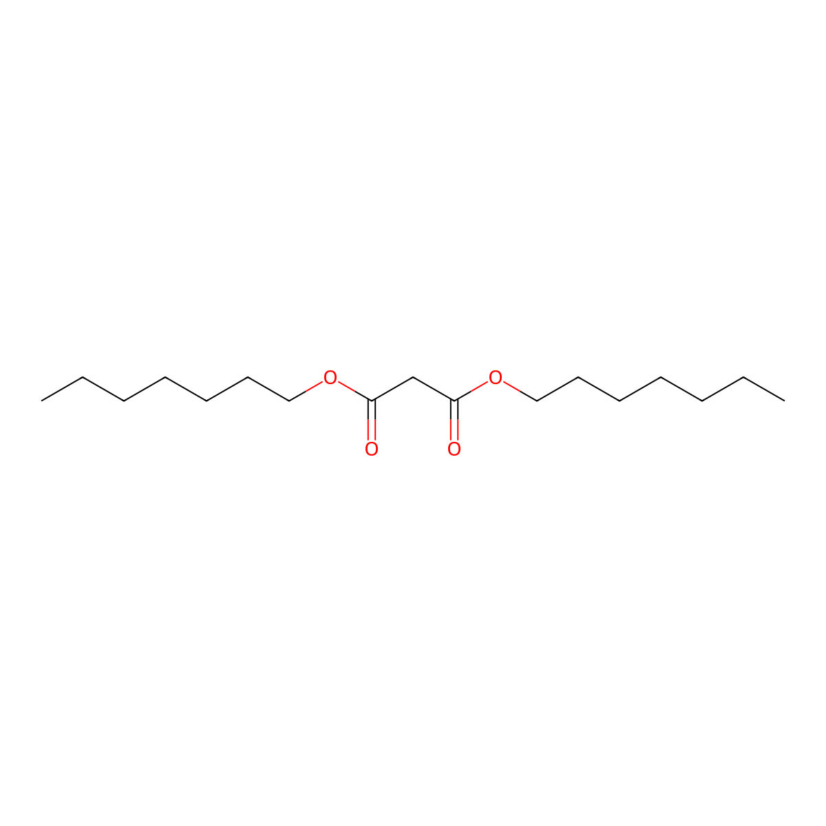 Diheptyl malonate molecular structure, CAS 1117-18-6
