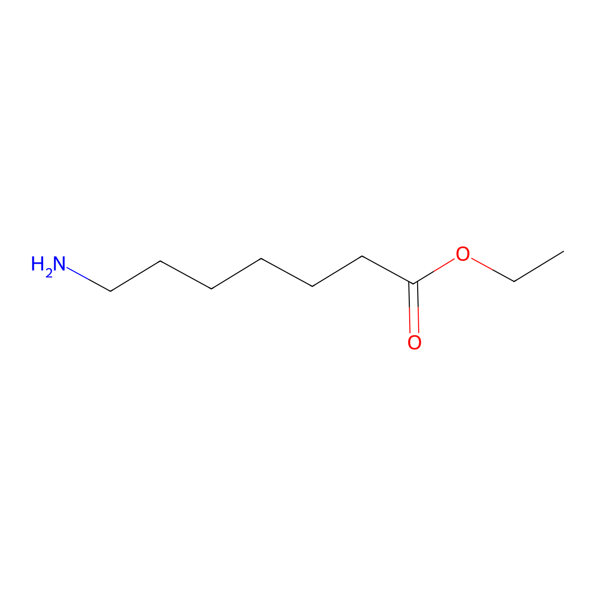 Heptanoic acid, 7-amino-, ethyl ester molecular structure, CAS 1117-66-4