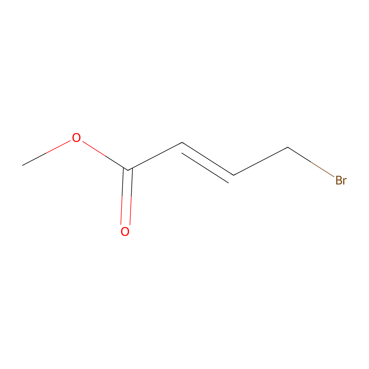 2-Butenoic acid, 4-bromo-, methyl ester molecular structure, CAS 1117-71-1