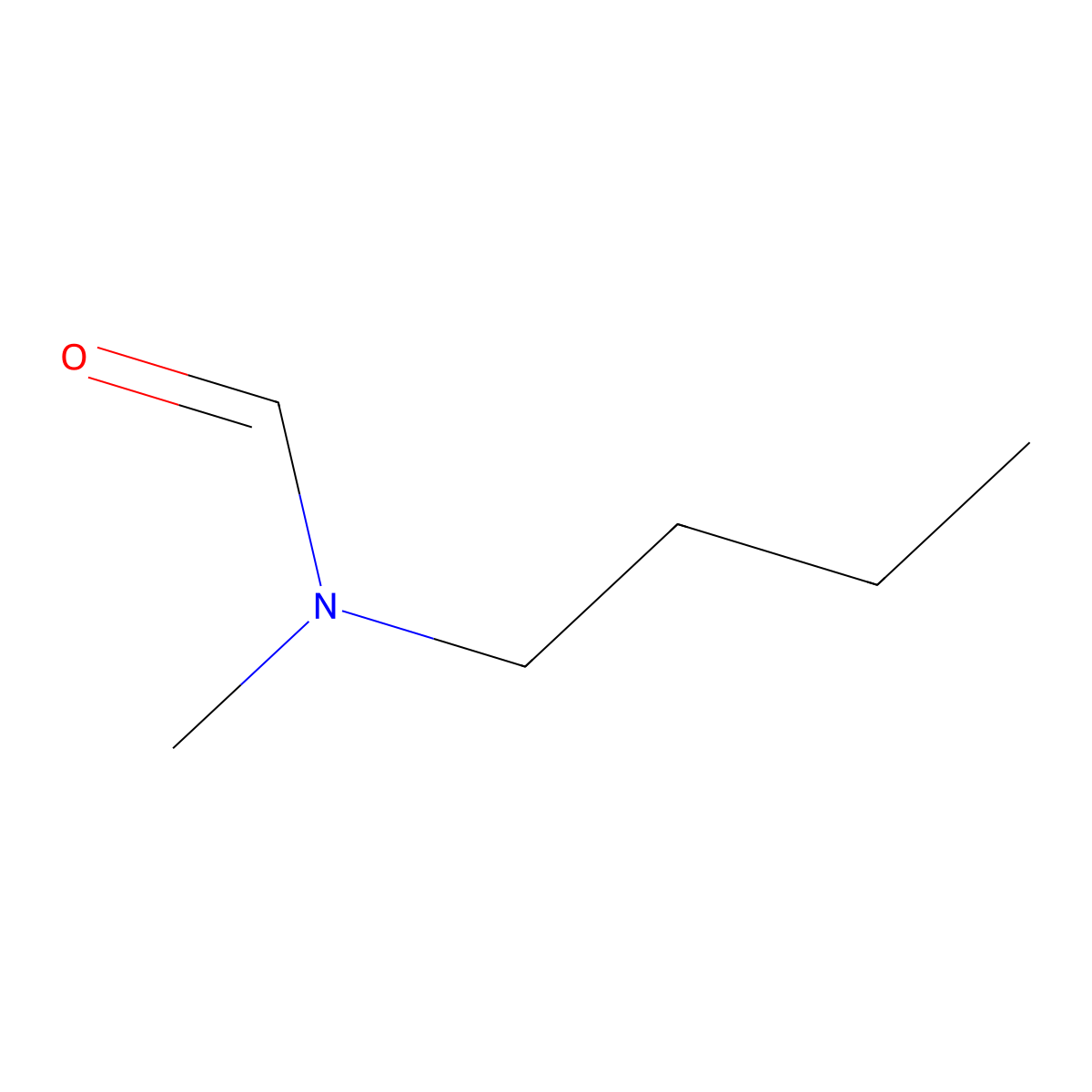 Methylbutylformamide molecular structure, CAS 1117-72-2