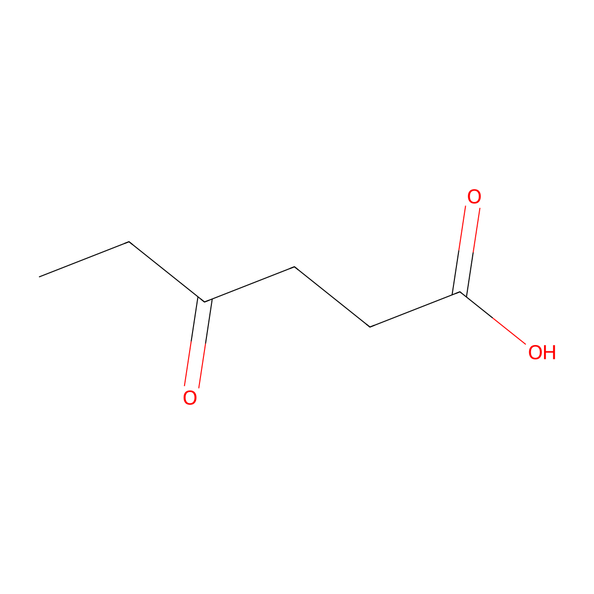 4-Oxohexanoic acid molecular structure, CAS 1117-74-4