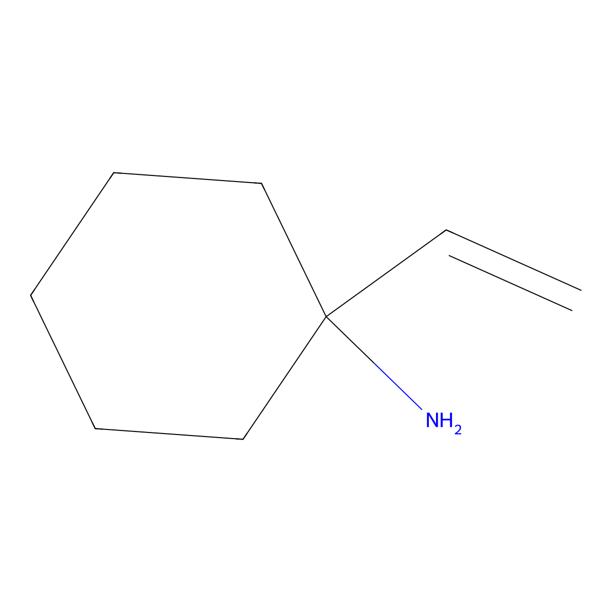 1-Ethenylcyclohexan-1-amine molecular structure, CAS 111709-87-6