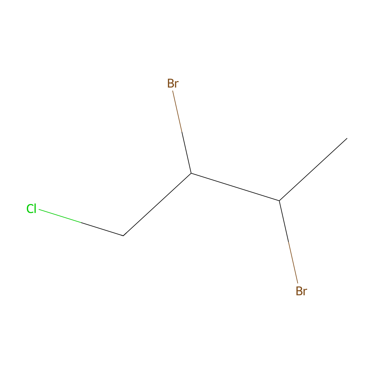 2,3-Dibromo-1-chlorobutane molecular structure, CAS 111712-50-6