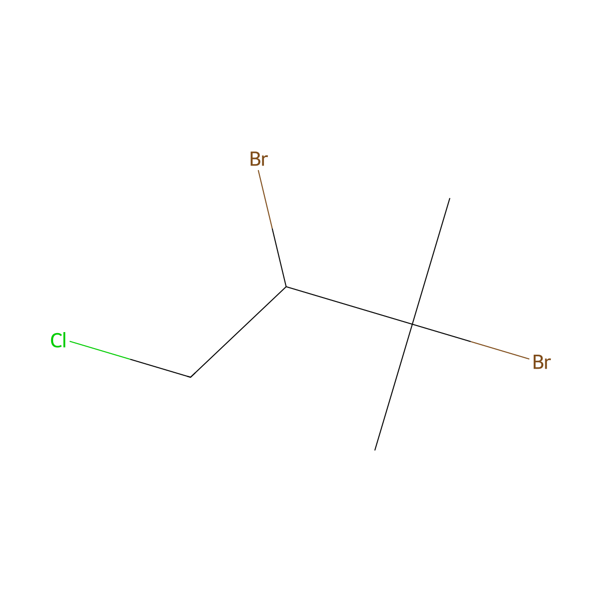 3-Methyl-2,3-dibromo-1-chlorobutane molecular structure, CAS 111712-51-7