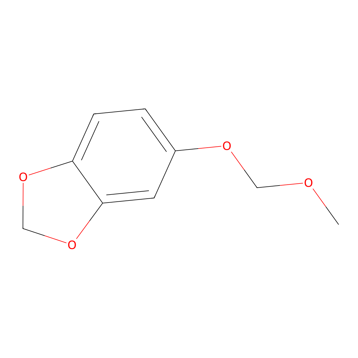 1,3-Benzodioxole, 5-(methoxymethoxy)- molecular structure, CAS 111726-43-3