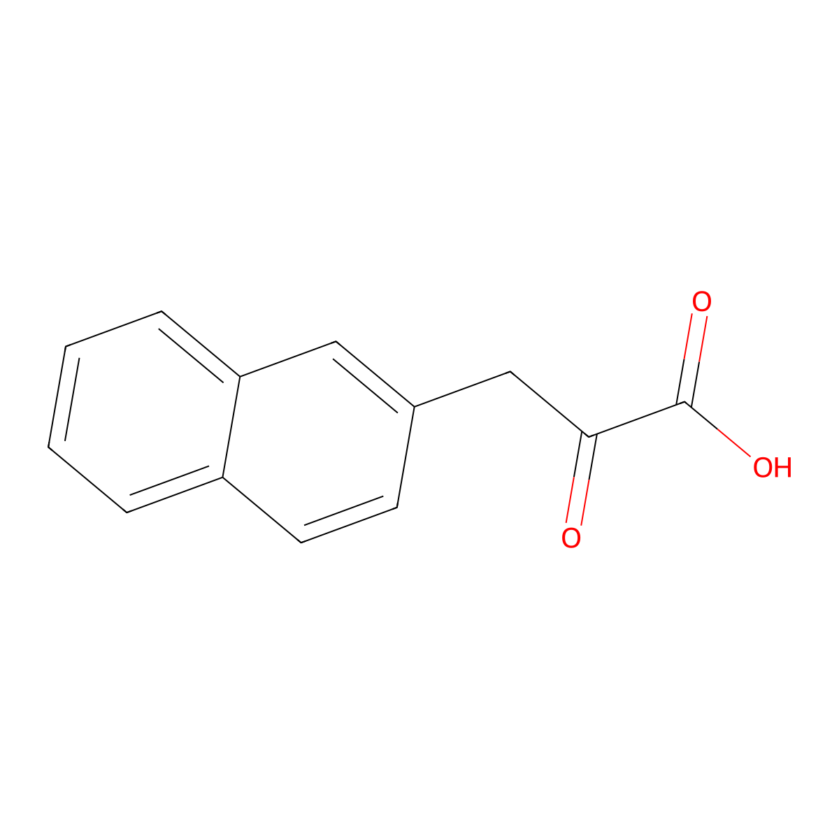 3-(Naphthalen-2-yl)-2-oxopropanoic acid molecular structure, CAS 111726-64-8