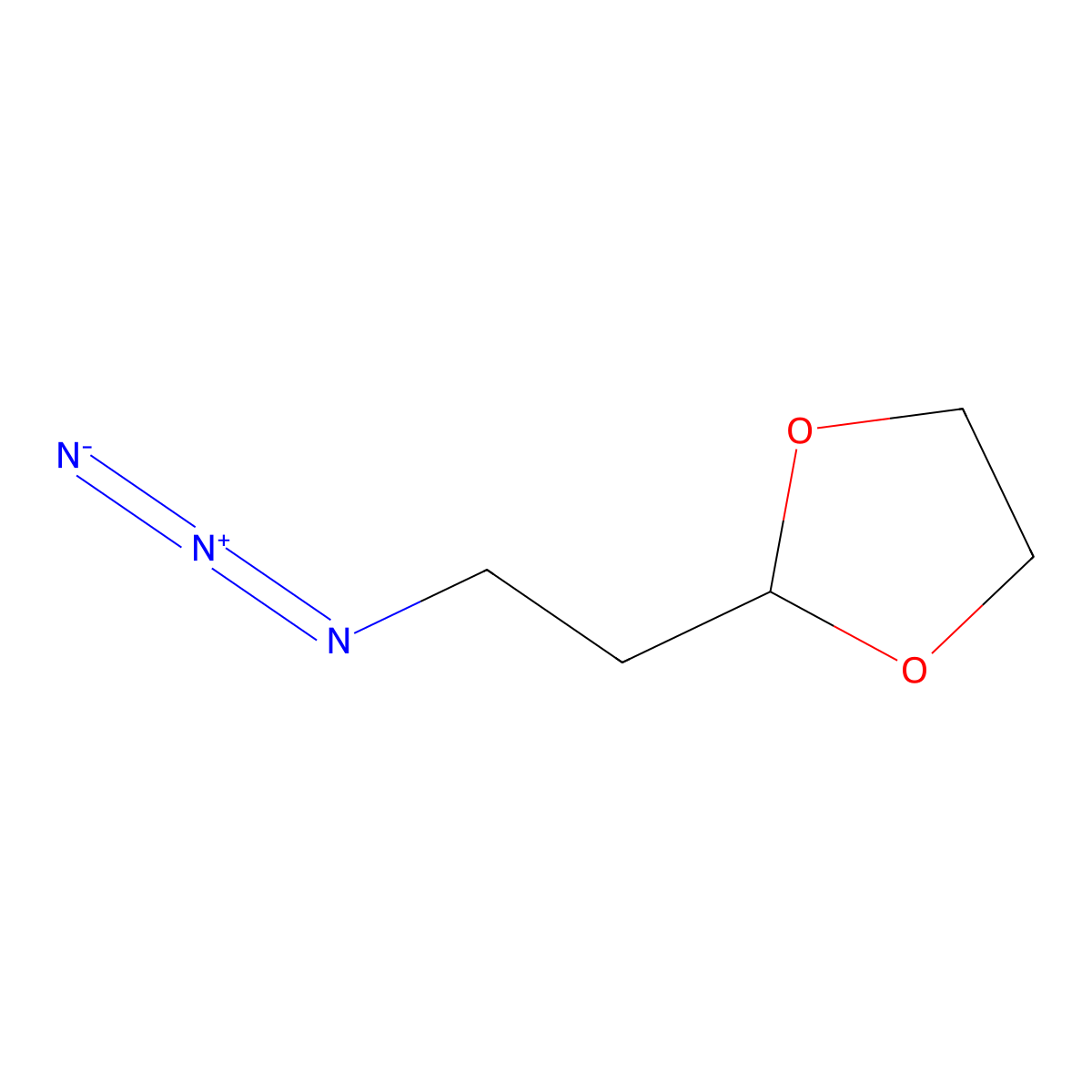 2-(2-Azidoethyl)-1,3-dioxolane molecular structure, CAS 111752-08-0