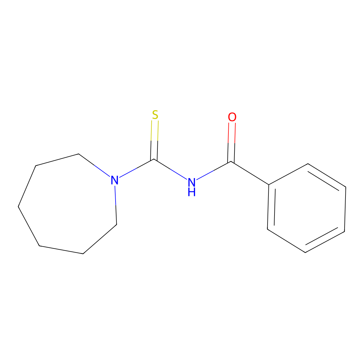 N-(azepane-1-carbothioyl)benzamide molecular structure, CAS 111752-79-5