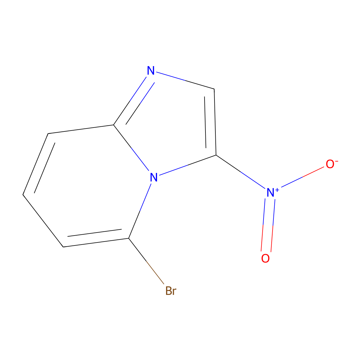 5-Bromo-3-nitroimidazo[1,2-a]pyridine molecular structure, CAS 111753-05-0