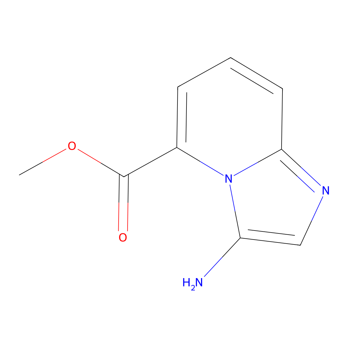 Methyl 3-aminoimidazo[1,2-A]pyridine-5-carboxylate molecular structure, CAS 111753-15-2