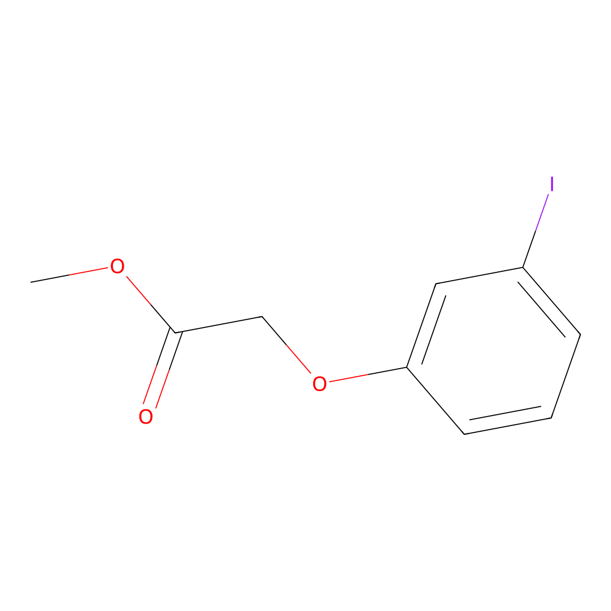 Methyl (3-iodophenoxy)acetate molecular structure, CAS 111758-60-2