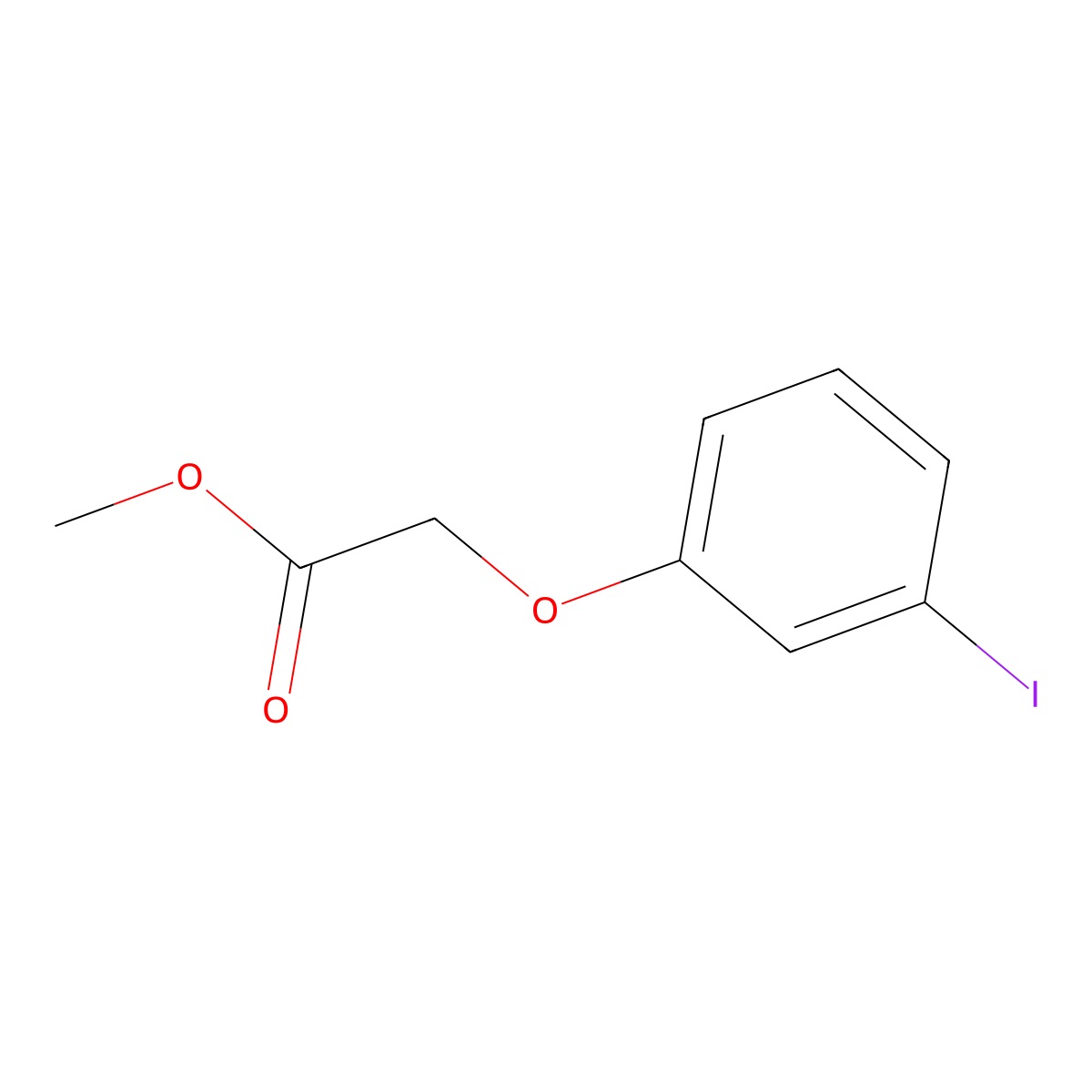 Methyl (3-iodophenoxy)acetate molecular structure, CAS 111758-60-2