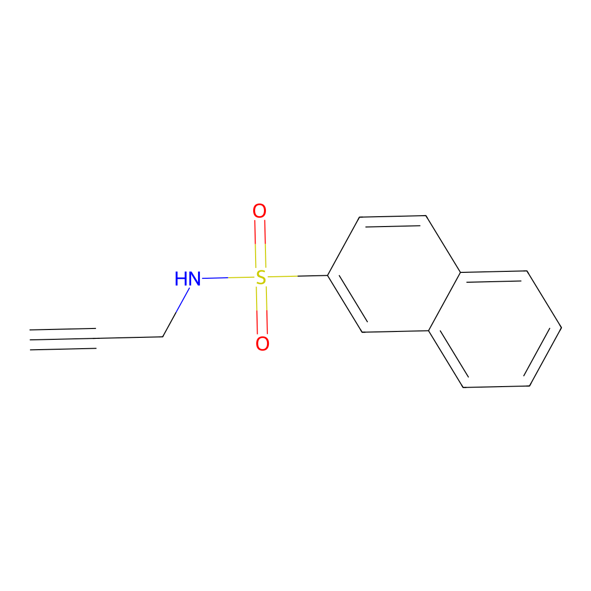 N-prop-2-ynylnaphthalene-2-sulfonamide molecular structure, CAS 111758-62-4