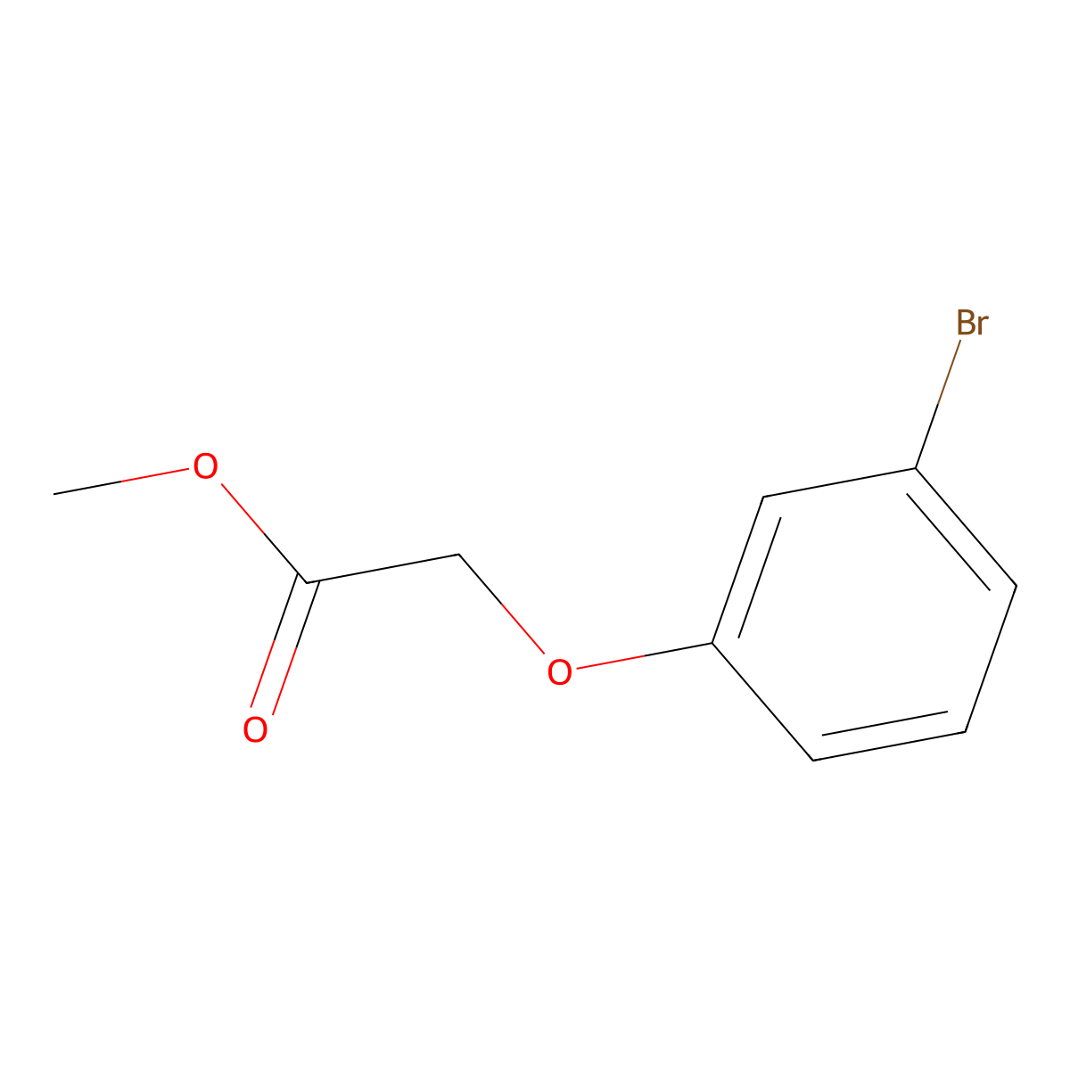 2-(3-Bromophenoxy)-acetic acid methyl ester molecular structure, CAS 111758-64-6