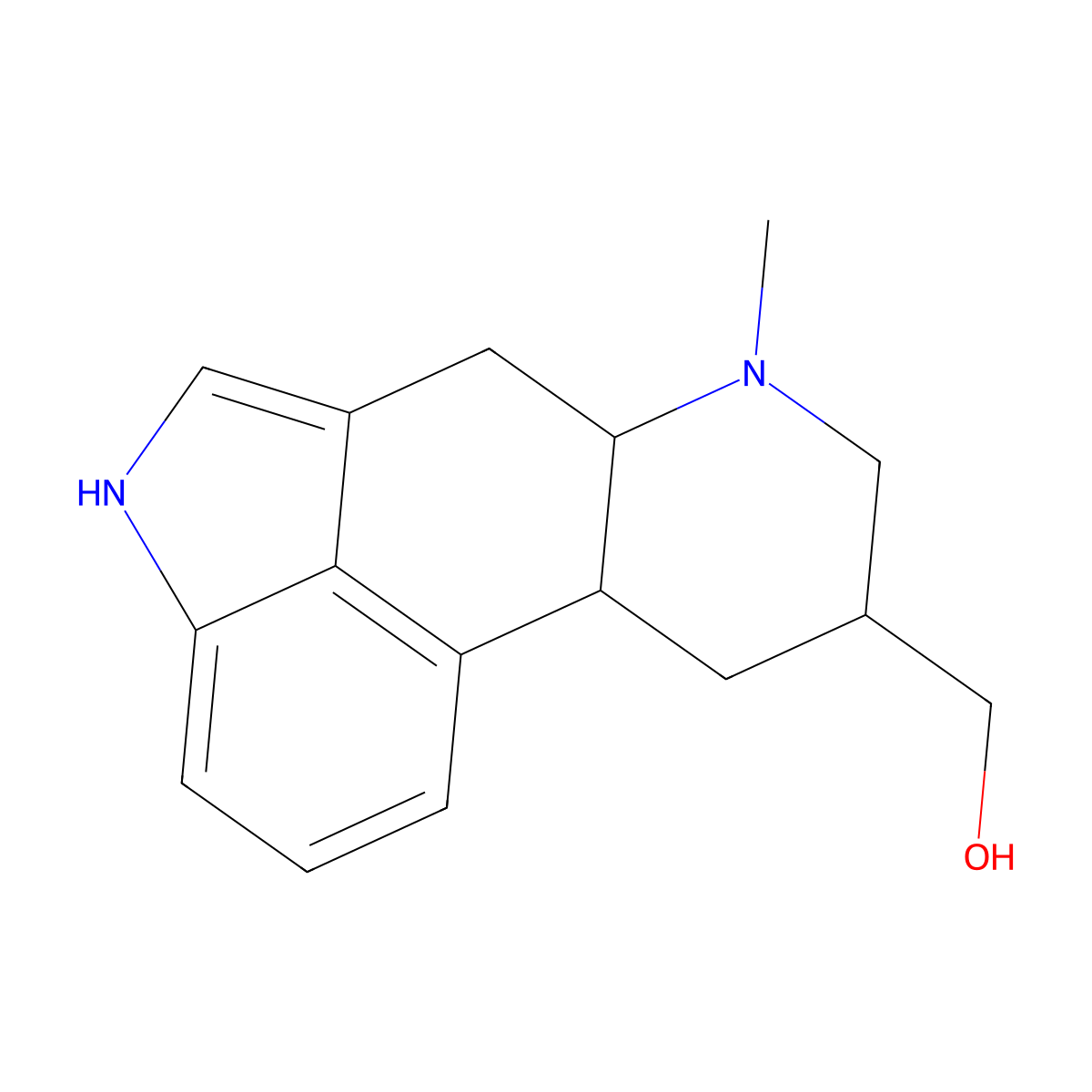 alpha-dihydrolysergol [M+H]+ molecular structure, CAS 111766-12-2