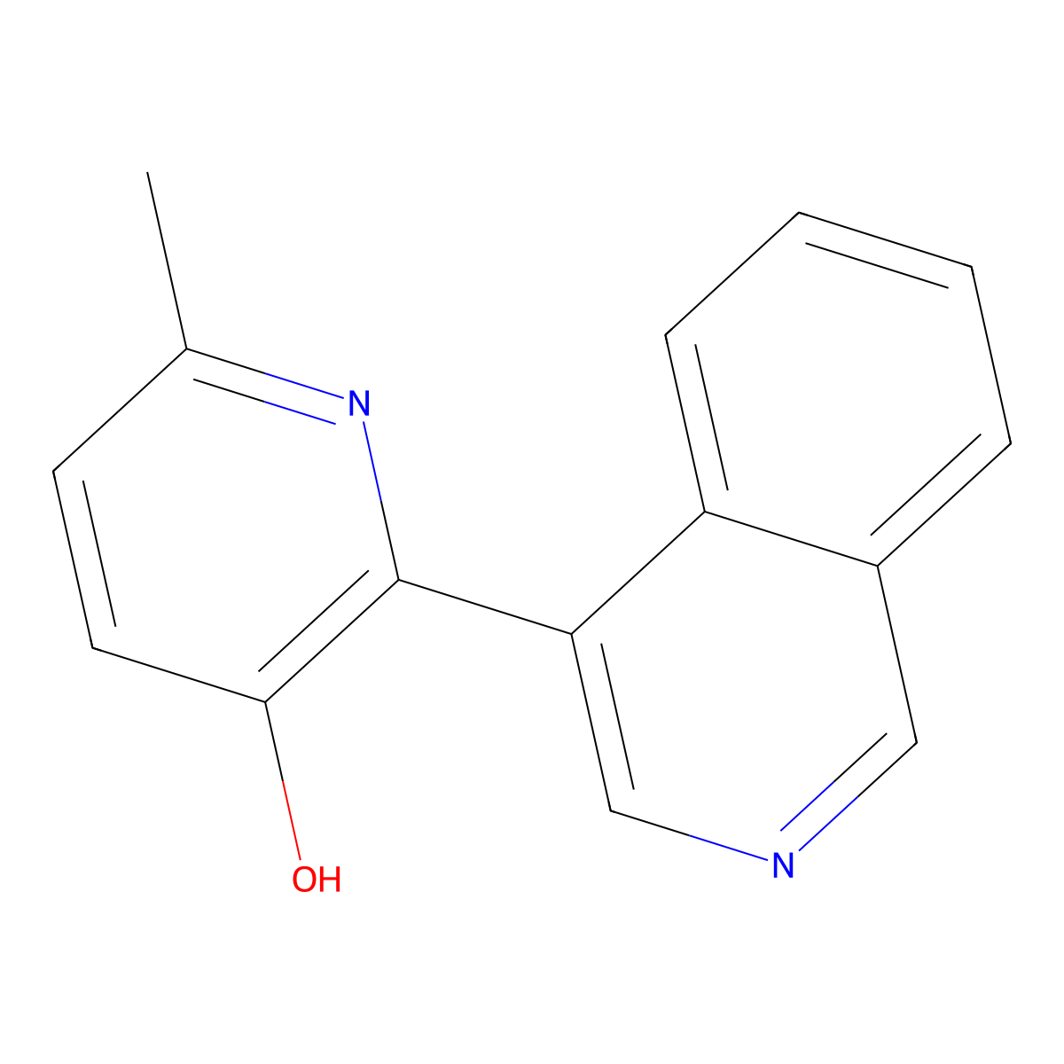 2-(4-Isoquinolinyl)-6-methyl-3-pyridinol molecular structure, CAS 1117686-53-9