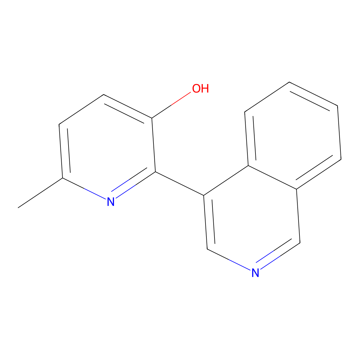 2-(4-Isoquinolinyl)-6-methyl-3-pyridinol molecular structure, CAS 1117686-53-9