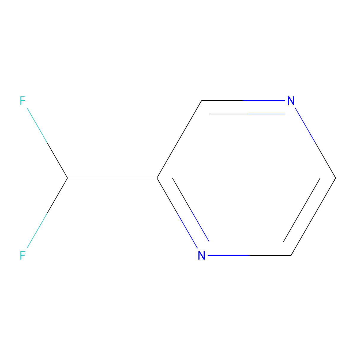 2-(Difluoromethyl)pyrazine molecular structure, CAS 111781-48-7